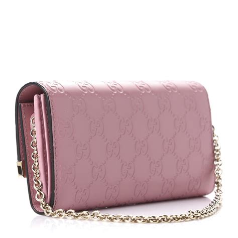 gucci pink chain wallet|gucci signature wallet on chain.